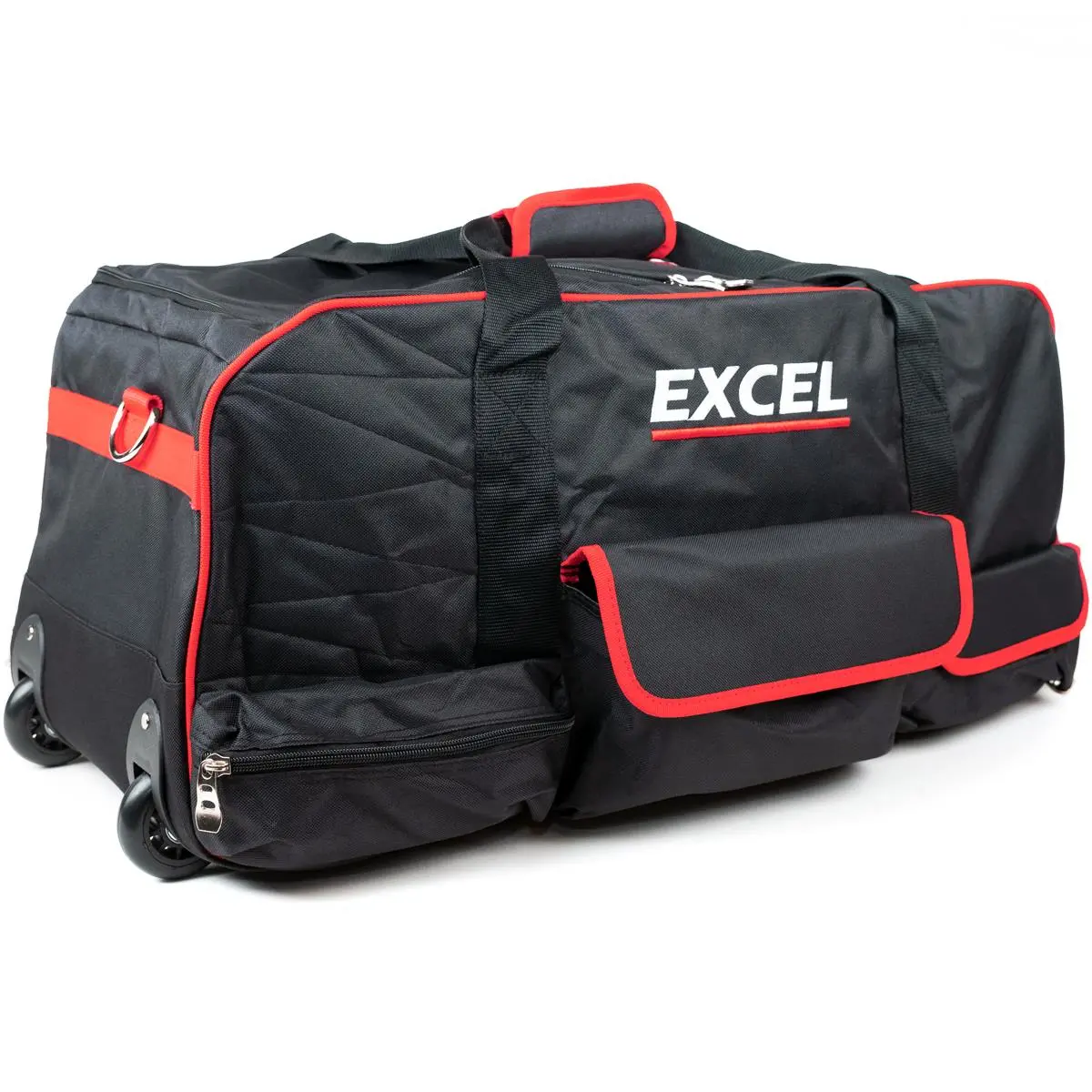 Excel 26" Heavy Duty Padded Tool Bag Red With Wheels Item Condition Box Opened Never Used 1