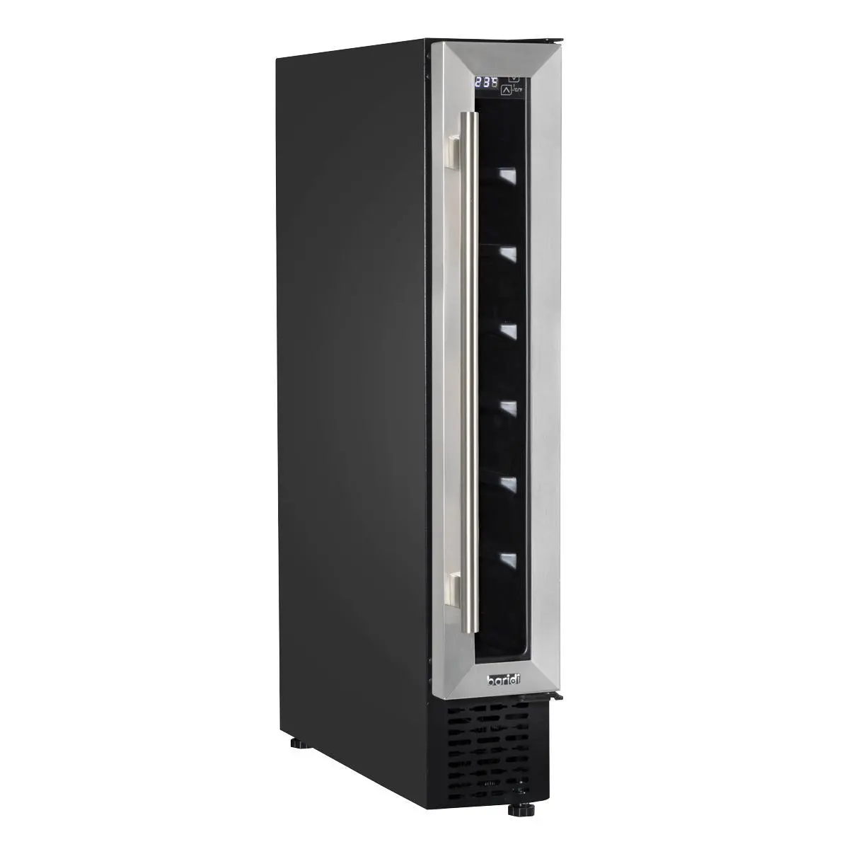 Sealey Dh77 Baridi Extra-Slim 7 Bottle Fridge & 20L Cooler 15Cm Stainless Steel 230V 1