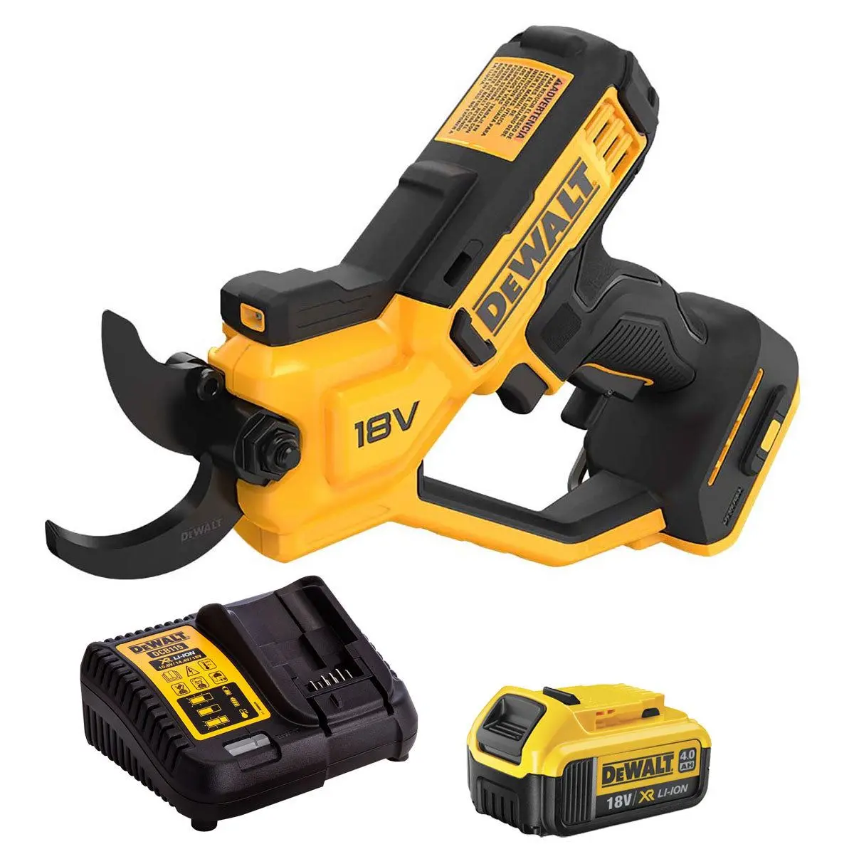 Dewalt Dcmpp568n-Xj 18V Xr 38Mm Pruner With 1 X 4.0Ah Battery & Charger 1