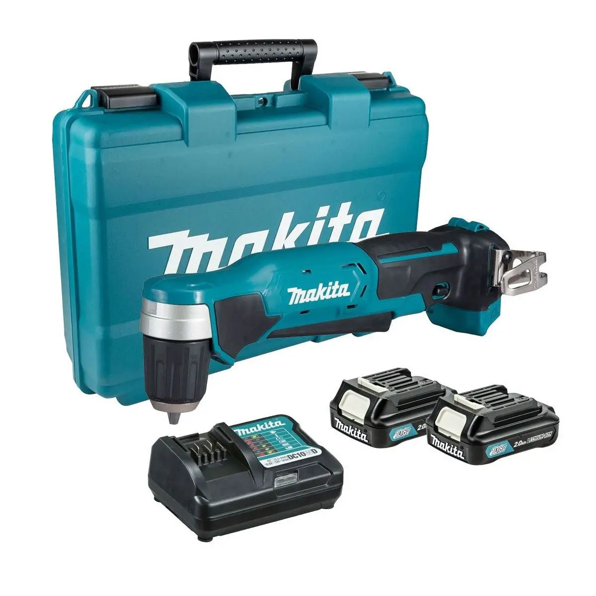 Makita Da333dwae 12V Max Cxt Angle Drill With 2 X 2.0Ah Batteries, Charger & Carrying Case 1