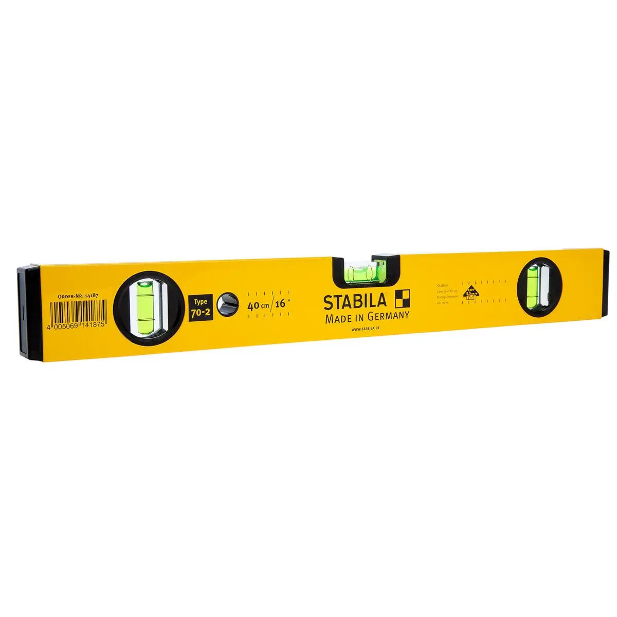 Stabila Stb70224 70-2 600Mm/24" Double Plumb Box Section Level - 02324 1