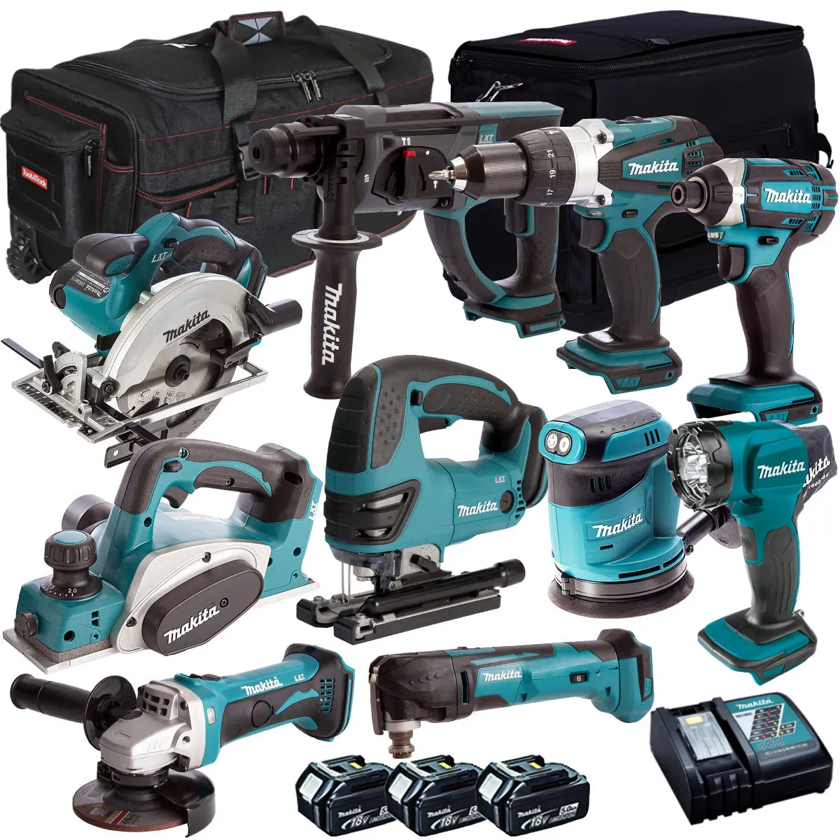 Makita T4t10051pt 18V 10 Power Tool Kit With 3 X 5.0Ah Battery & Charger 1