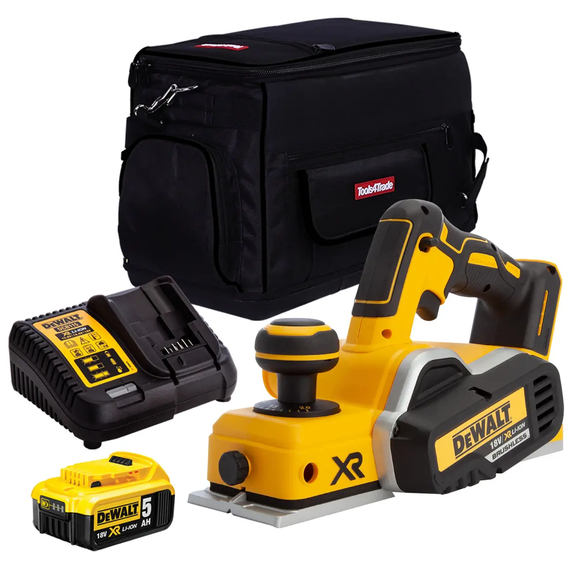 Dewalt Dcp580n 18V Brushless 82Mm Planer With 1 X 5.0Ah Battery & Charger In Bag 1