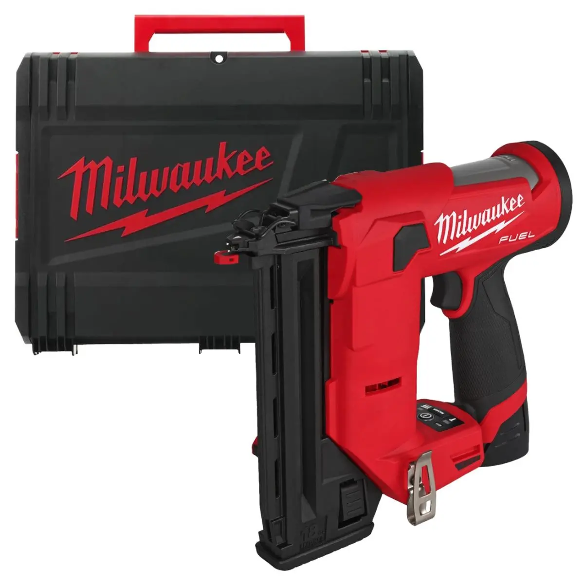 Milwaukee M12fcn18gs-0X 12V Fuel Brushless 18Ga Second Fix Straight Finishing Brad Nailer Body Only In Case 4933493354 1