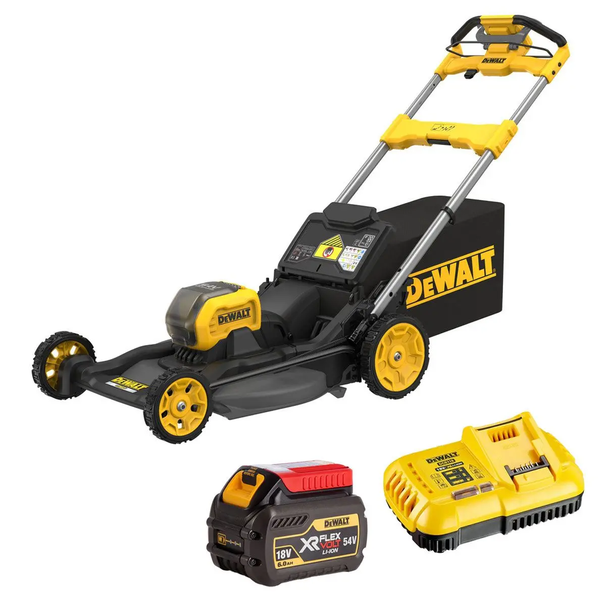 Dewalt Dcmwsp550n-Xj 54V Xr Flexvolt Brushless Self-Propelled Lawn Mower With 1 X 6.0Ah Battery & Charger 1