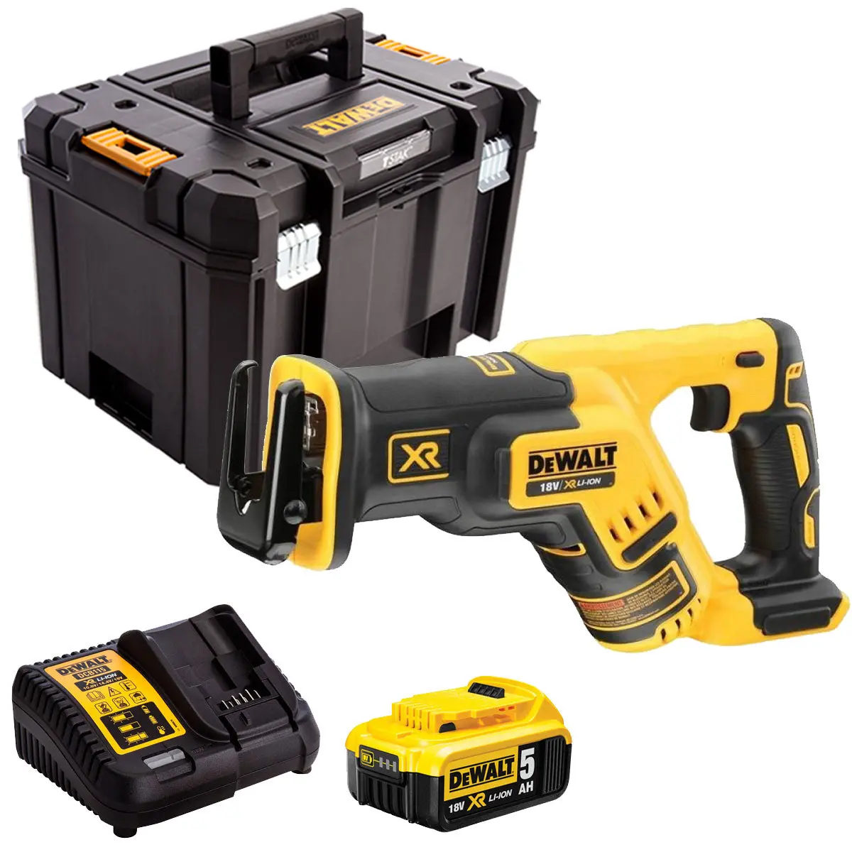 Dewalt Dcs367n 18V Brushless Reciprocating Saw With 1 X 5.0Ah Battery & Charger In Case 1