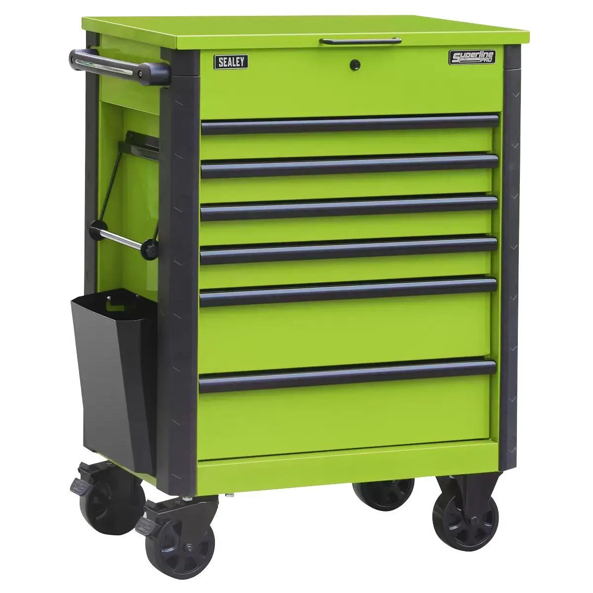 Sealey Ap266hv Superline Pro Tool Trolley 6 Drawer Green 1