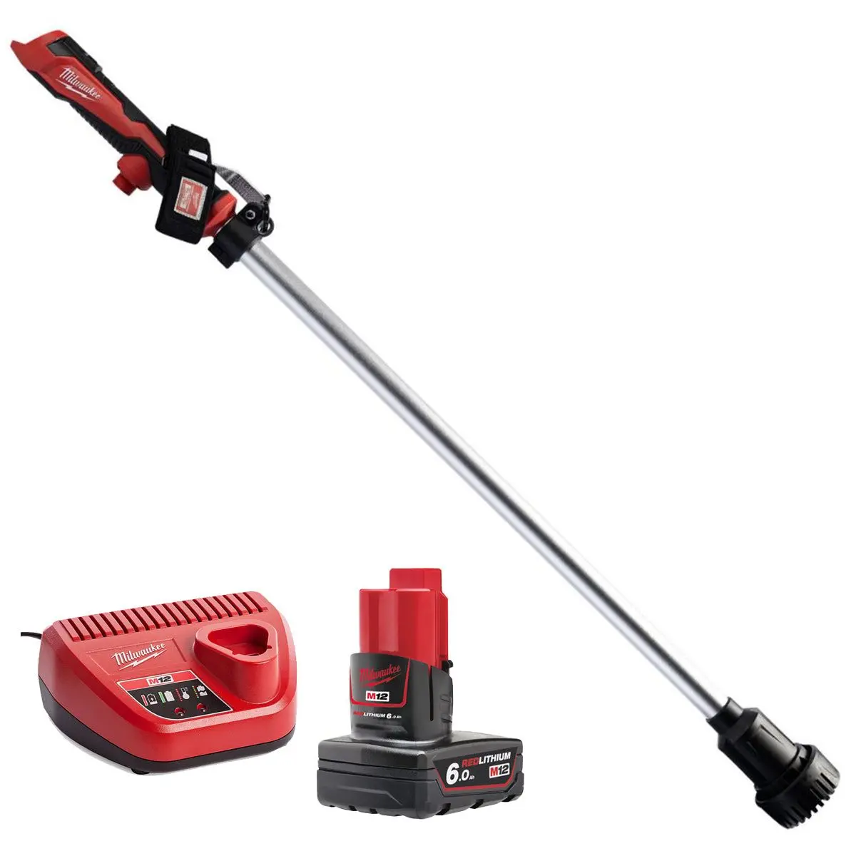 Milwaukee M12bswp-0 12V Hydropass Brushed Stick Water Pump With 1 X 6.0Ah Battery & Charger 1