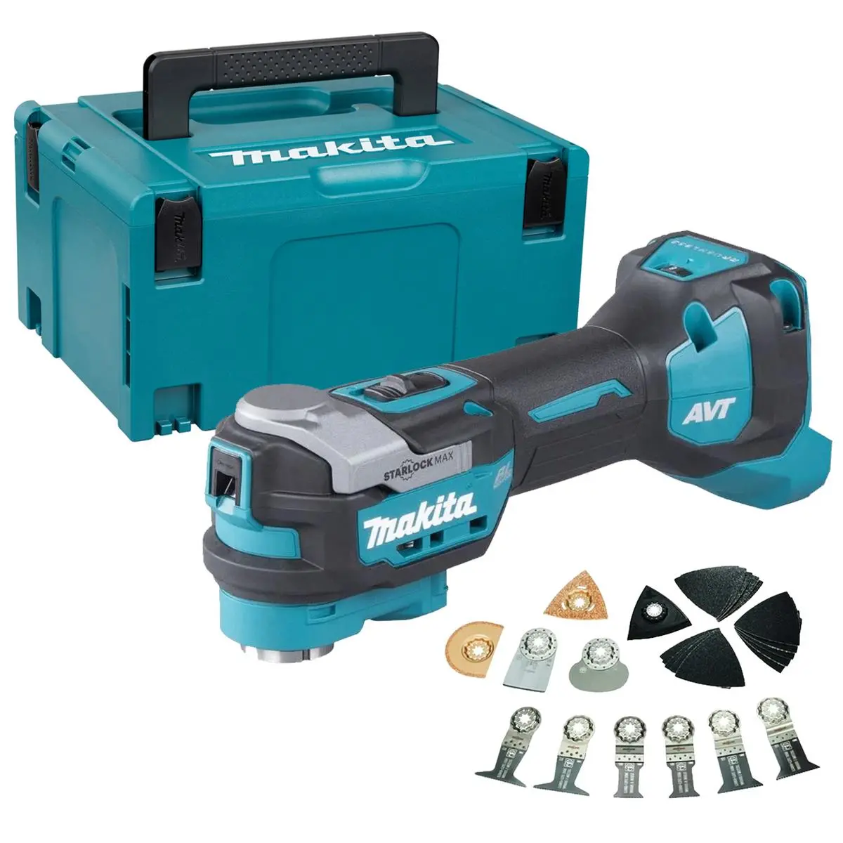 Makita Tm001gz02 40V Brushless Starlock Max Multi Tool With 26 Piece Accessory Set 1