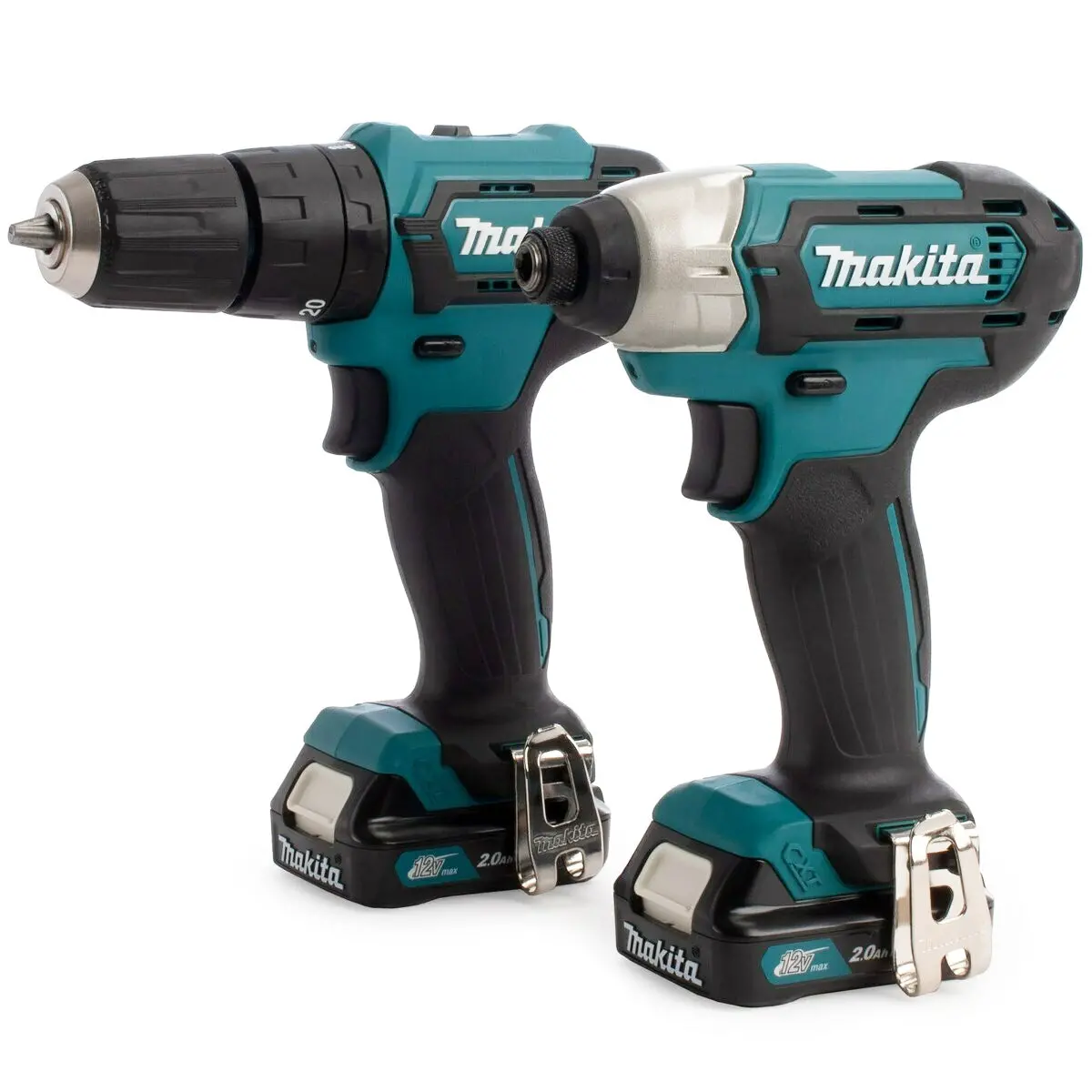 Makita Clx228aj 12V Max Cxt 2 Piece Cordless Kit With 2 X 2.0Ah Batteries & Charger In Case 2