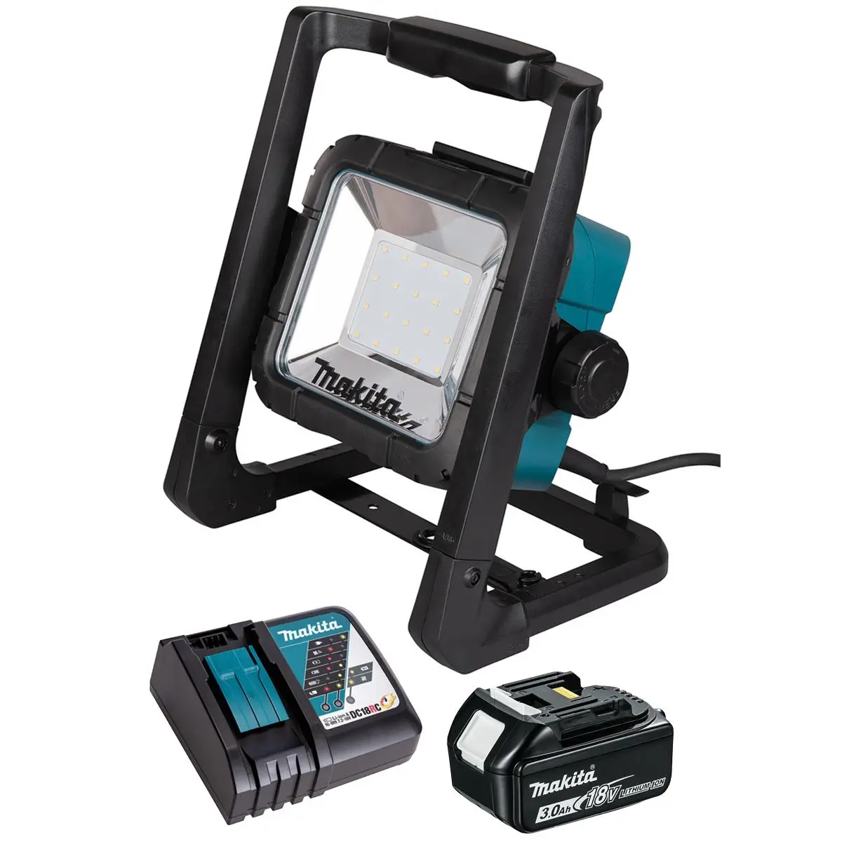 Makita Dml805/1 14.4V - 18V Lxt Led Worklight With 1 X 3.0Ah Battery & Charger 1