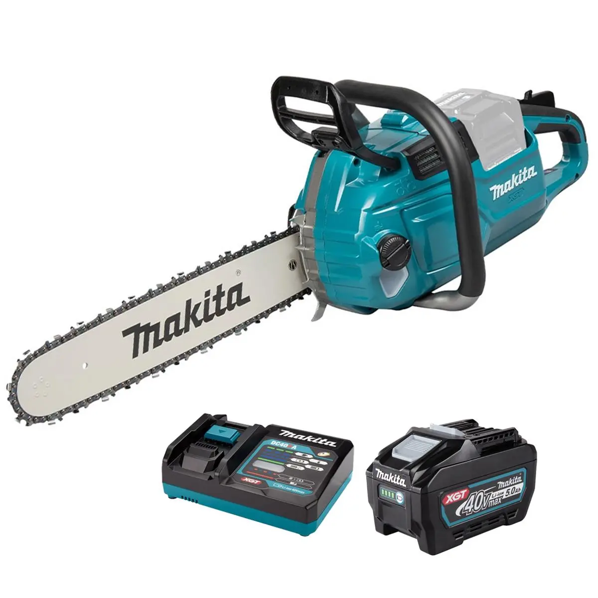 Makita Uc030gz 40V Max Xgt Brushless Chainsaw With 1 X 5.0Ah Battery & Charger 1