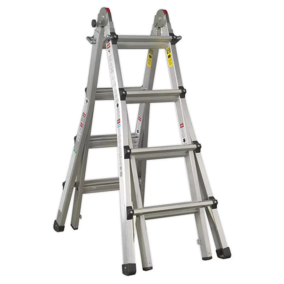 Sealey Afpl3 Aluminium Telescopic Ladder 4-Way19564 1