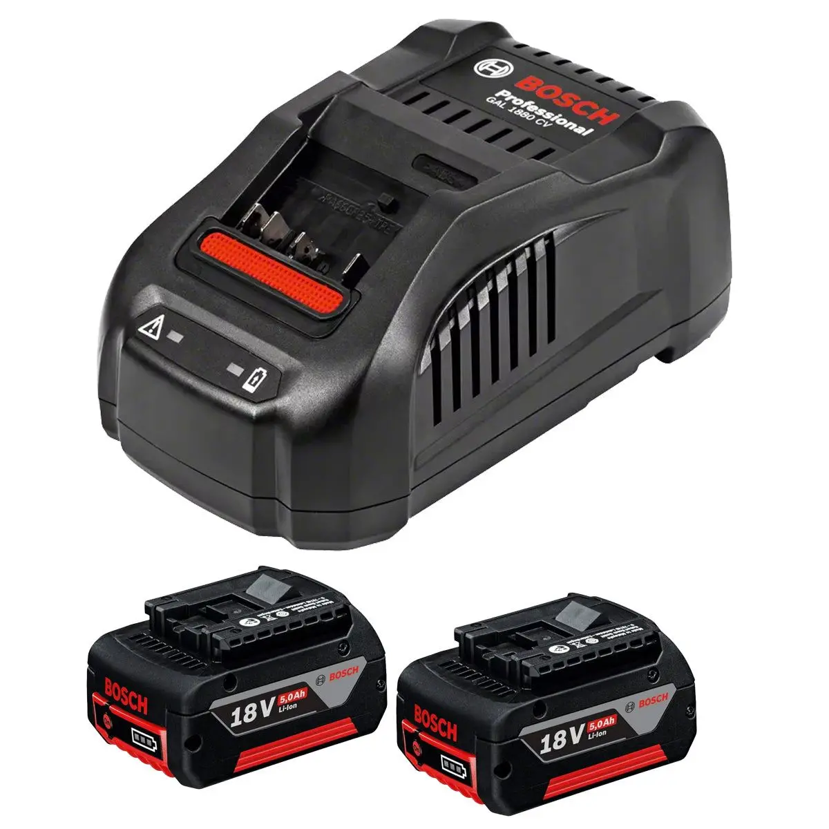 Bosch Gba 18V 5.0Ah Battery & Gal 1880 Cv Charger Professional Starter Kit Reliable Power Solution Bsh600a00b8k 1