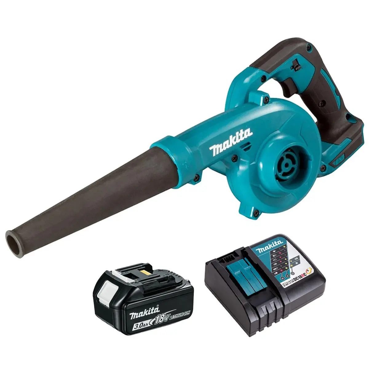 Makita Dub185z 18V Lxt Cordless Blower With 1 X 3.0Ah Battery & Charger 1