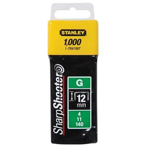 Stanley 1-Tra708t Tra7 Heavy-Duty Staple 12Mm Pack 1000 Sta1tra708t 1