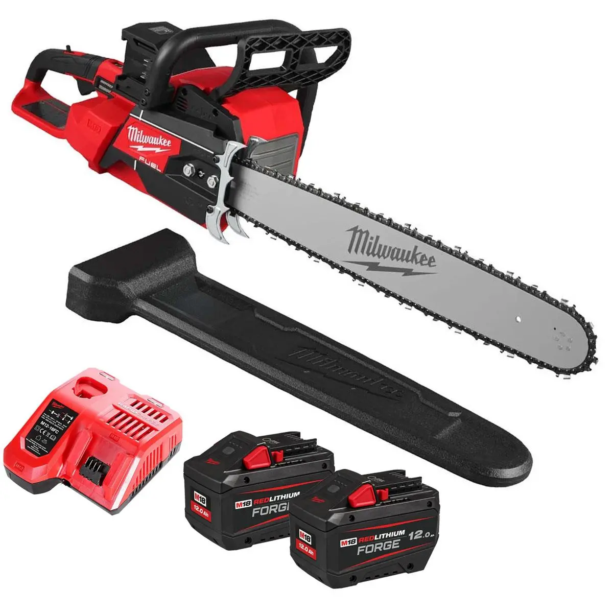Milwaukee M18f2chs50-0 36V Fuel Brushless Chainsaw With 2 X 12.0Ah Battery & Charger 1