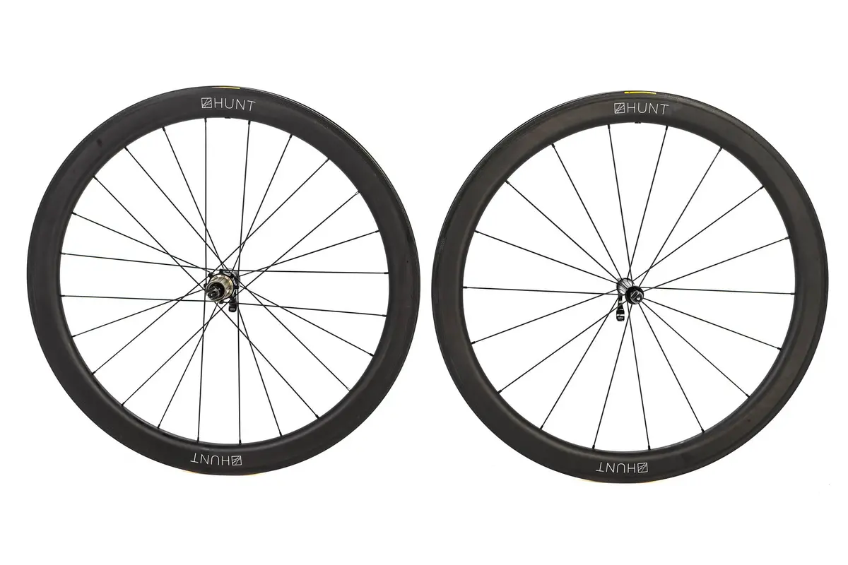 Hunt 50 Carbon Wide Aero Rim Wheelset, Shimano Freehub 1