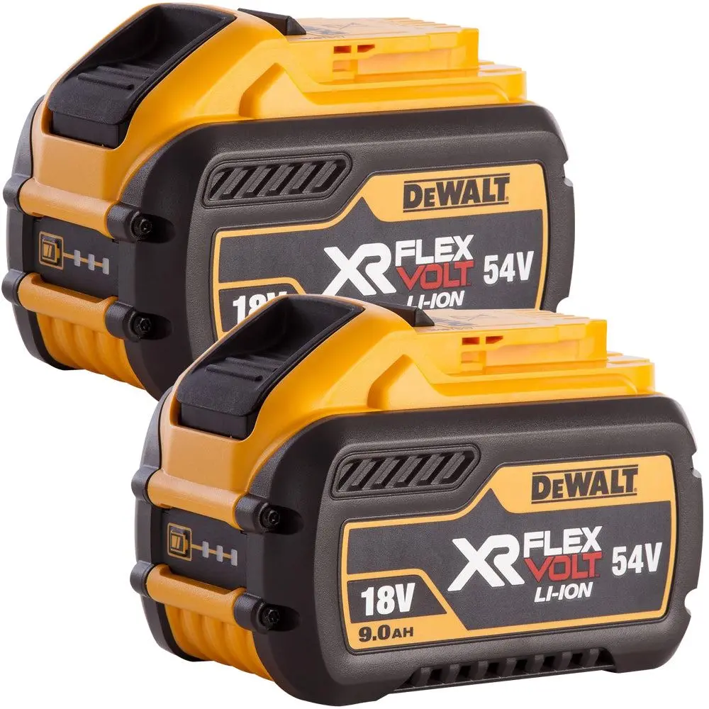 Dewalt Dcb547 18V/54V 9.0Ah Li-Ion Flexvolt Xr Slide Battery Twin Pack 1