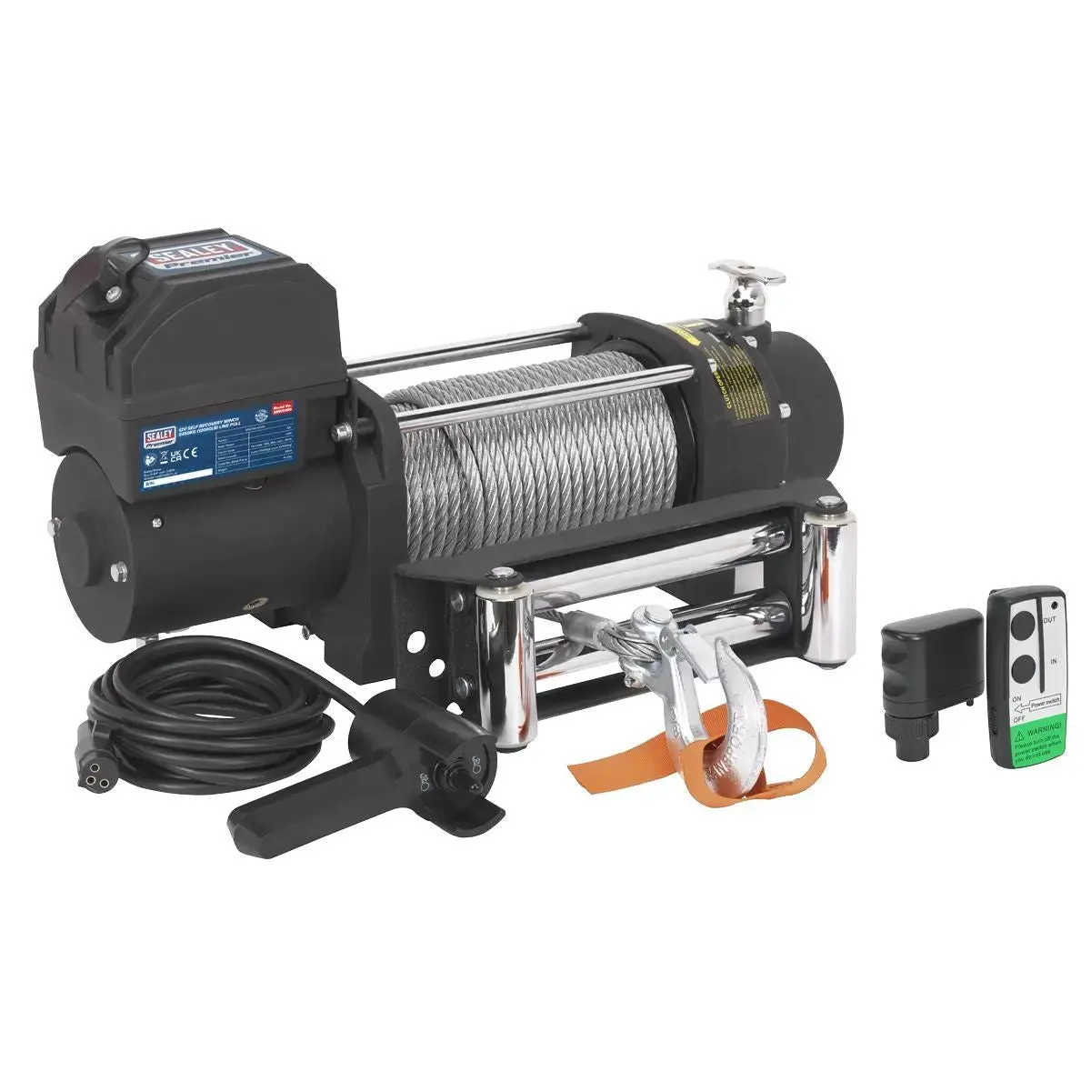 Sealey Srw5450kit 12V Self-Recovery Wireless Winch Combo Kit 1