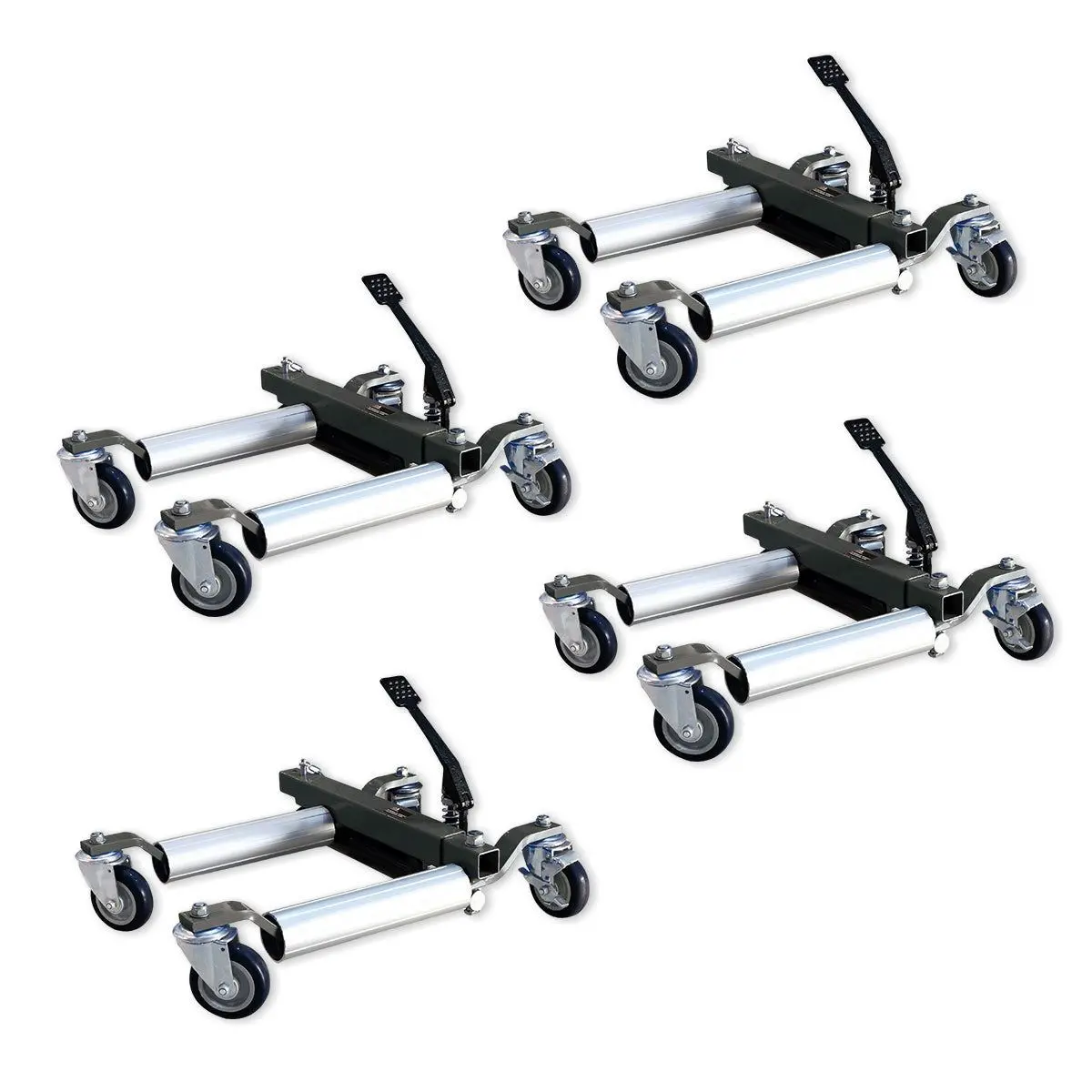 Big Red Torin Hydraulic Wheel Dolly Skate Vehicle Positioning Tyre Lift 680Kg Pack Of 4 1
