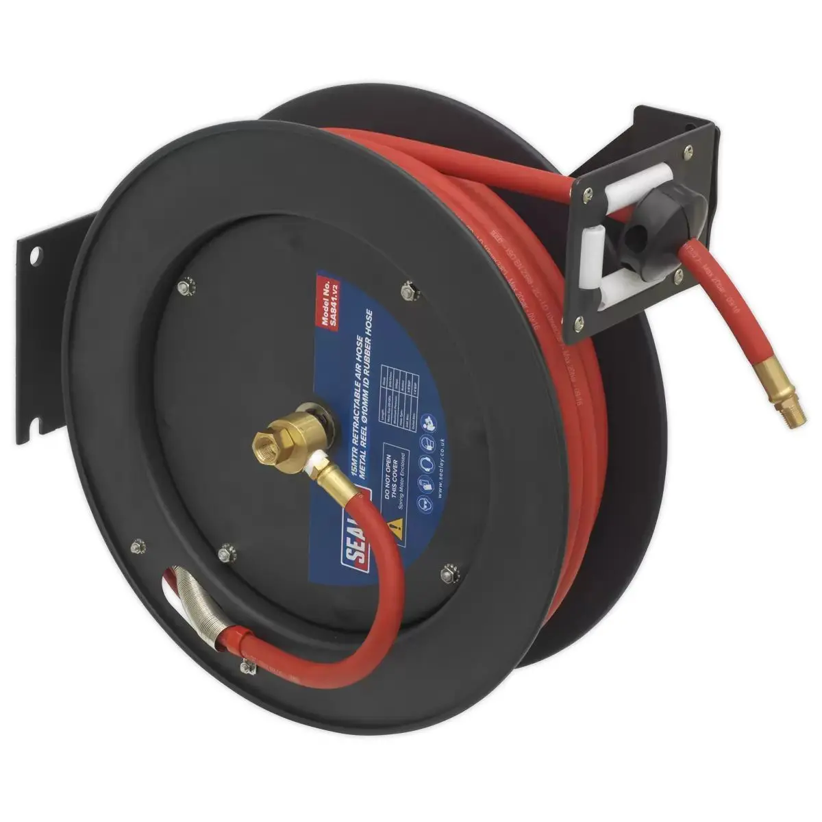 Sealey Sa841 Retractable Air Hose Metal Reel 15Mtr Ø10mm 1