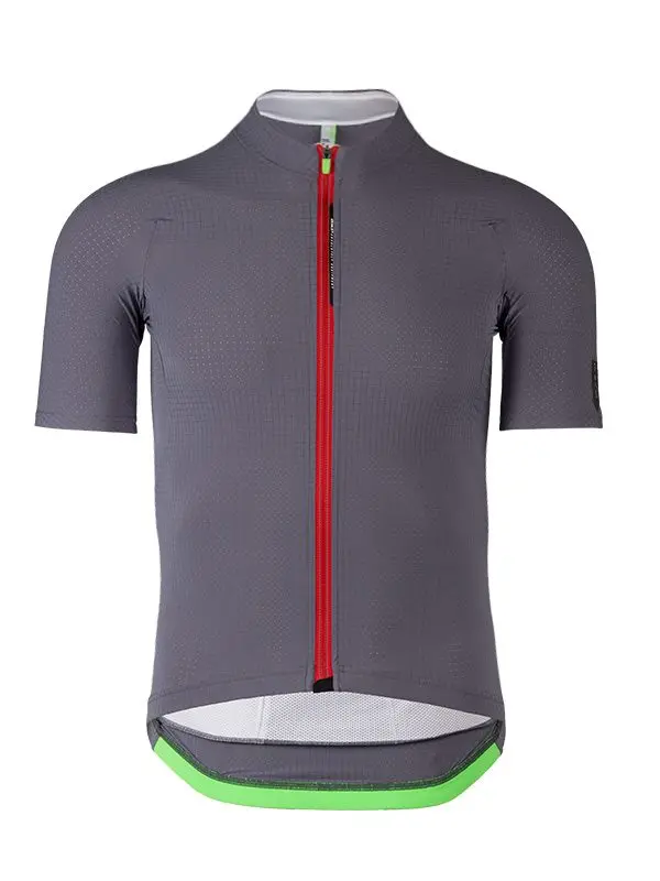 Q36.5 L1 Short Sleeve Jersey, Pinstripe Titanium 1