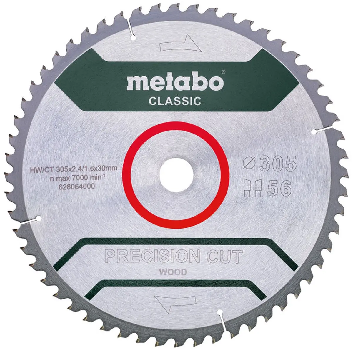 Metabo 305Mm Circular Saw Blade Precision Cut Wood Classic 628064000 1