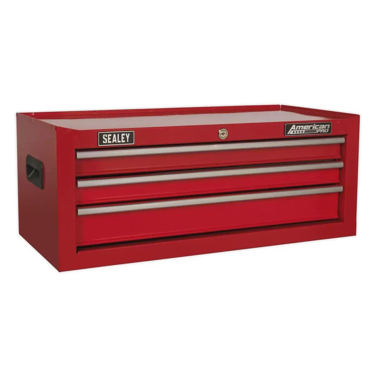 Sealey Ap223 Mid-Box 3 Drawer With Ball-Bearing Slides-Red 1