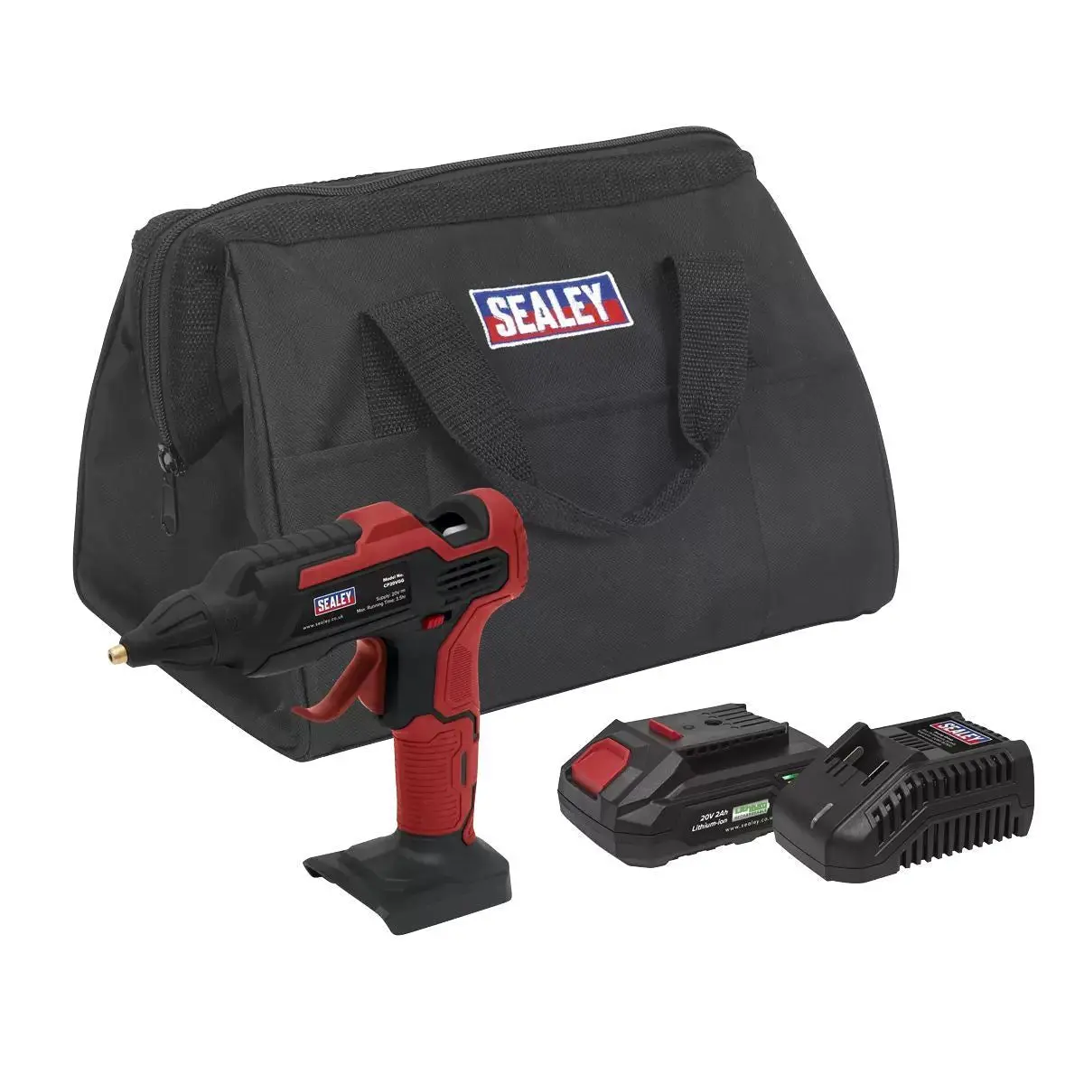 Sealey Cp20vggkit1 20V Glue Gun Kit With Battery & Charger 1