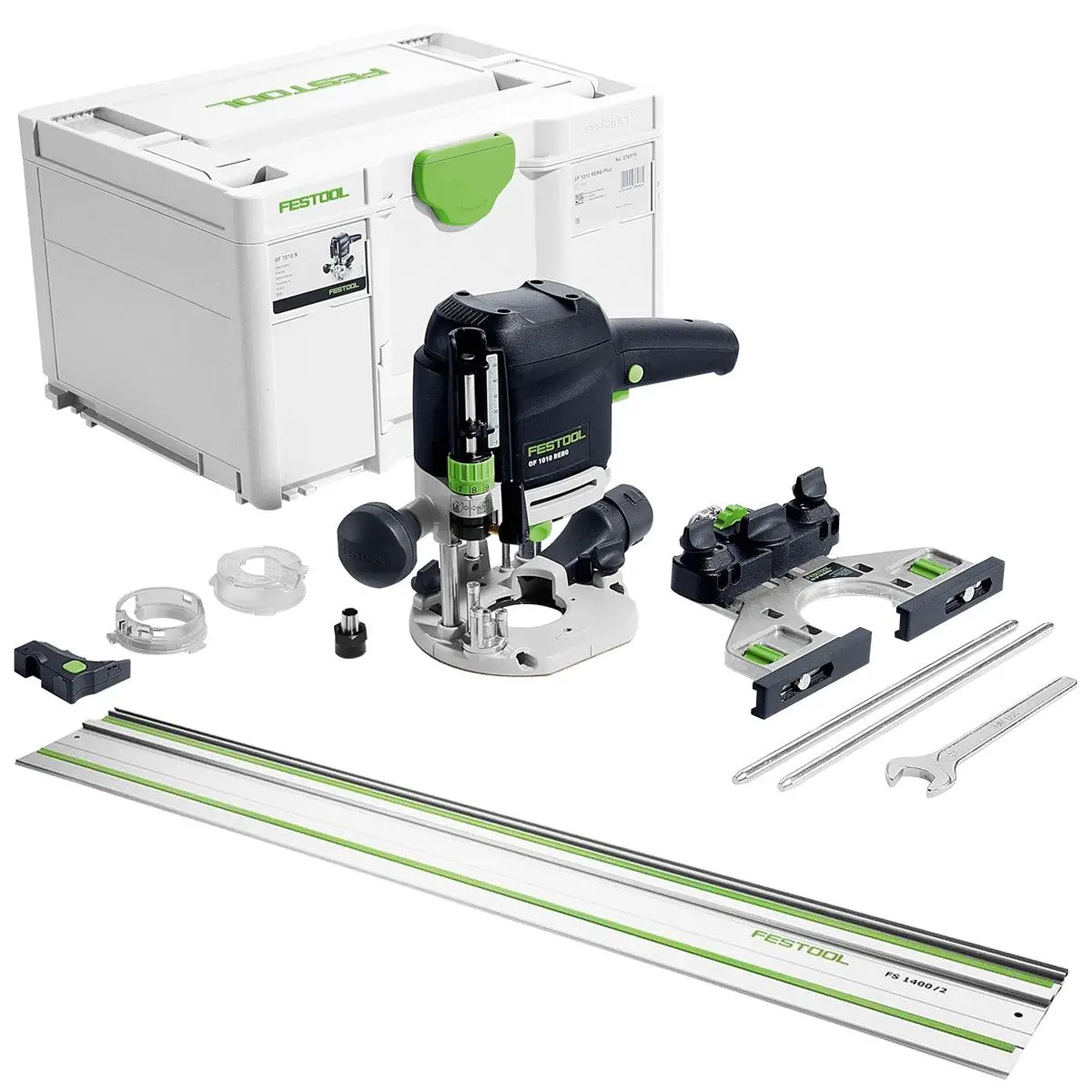 Festool Of 1010 Rebq-Plus 230V Gb Router Cutter - 578004 With 1 X Guide Rail Fs 800/2 1