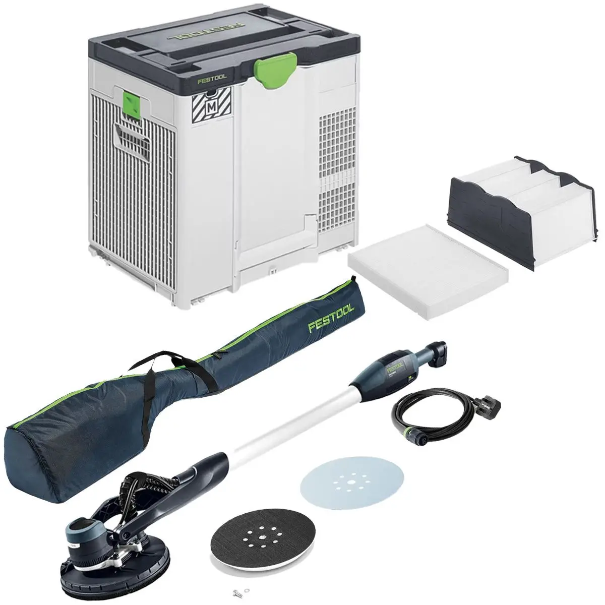 Festool Planex Easy Lhs-E 225 Eq 230V Gb Long-Reach Sander - 577269 With Sys-Air M 230V Gb Air Purifier - 577785 1
