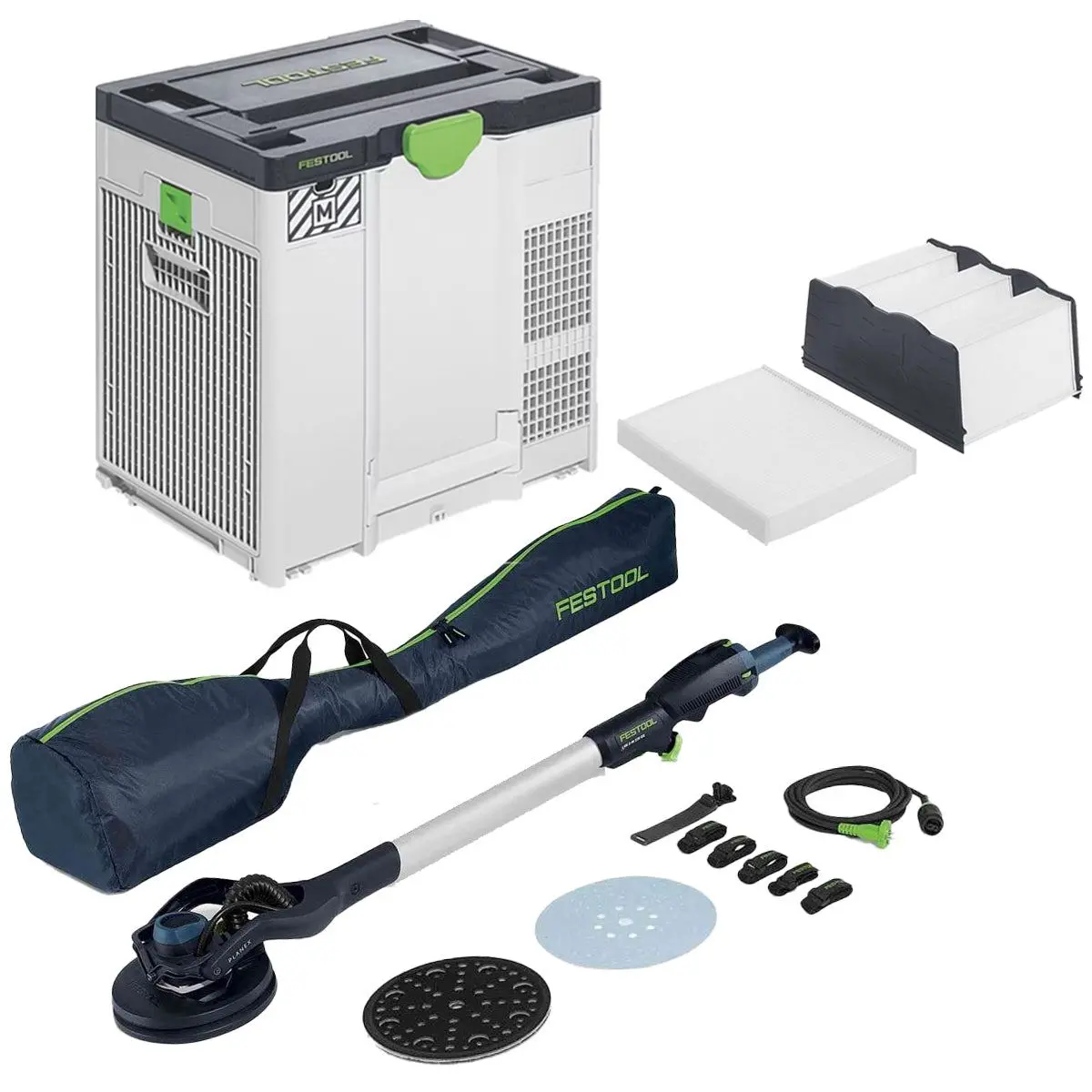 Festool Planex Lhs 2-M 225 Eq 230V Gb Long-Reach Sander - 577357 With Sys-Air M 230V Gb Air Purifier - 577785 1