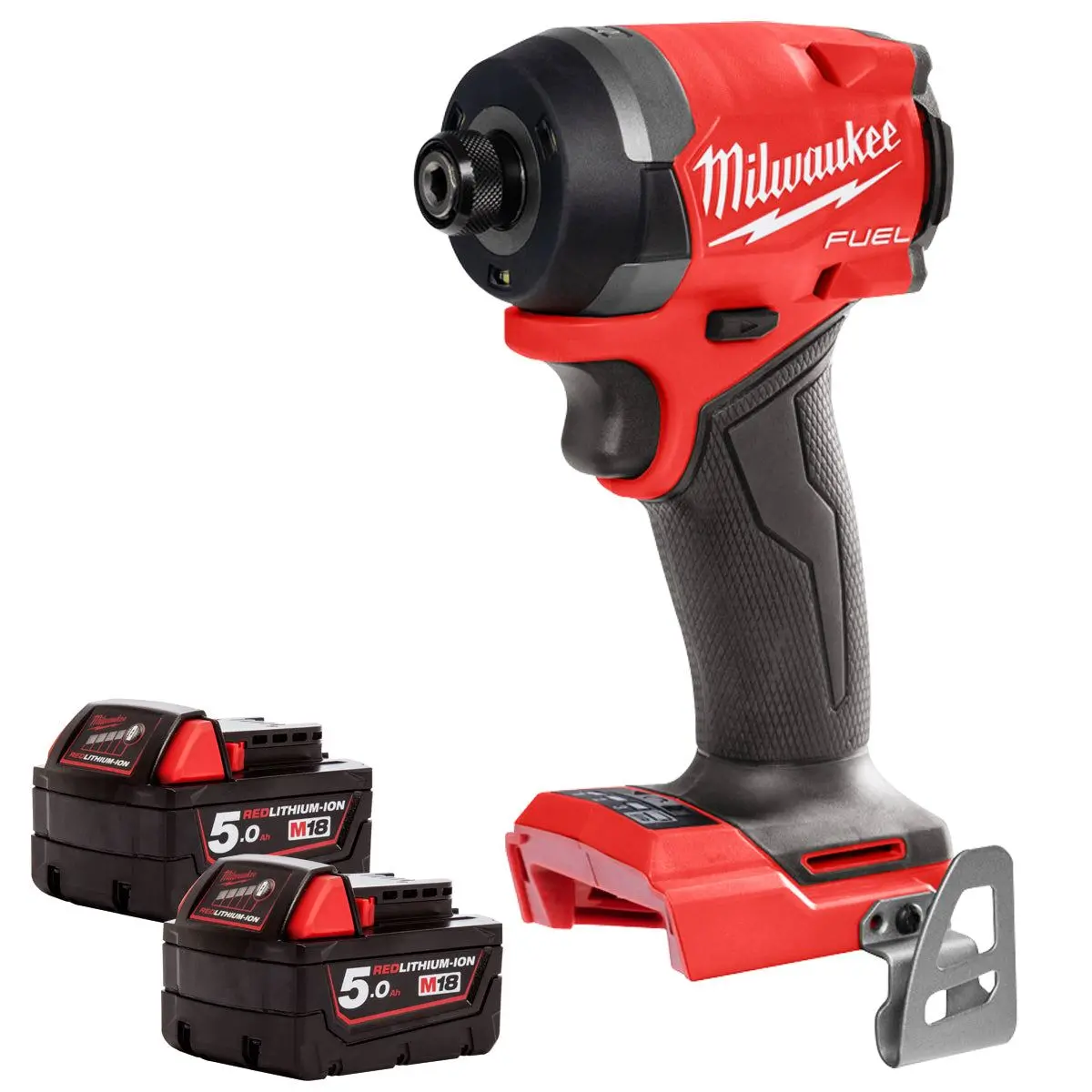 Milwaukee M18fid3-0 18V Fuel 1/4" Impact Driver With 2 X 5.0Ah Battery 1