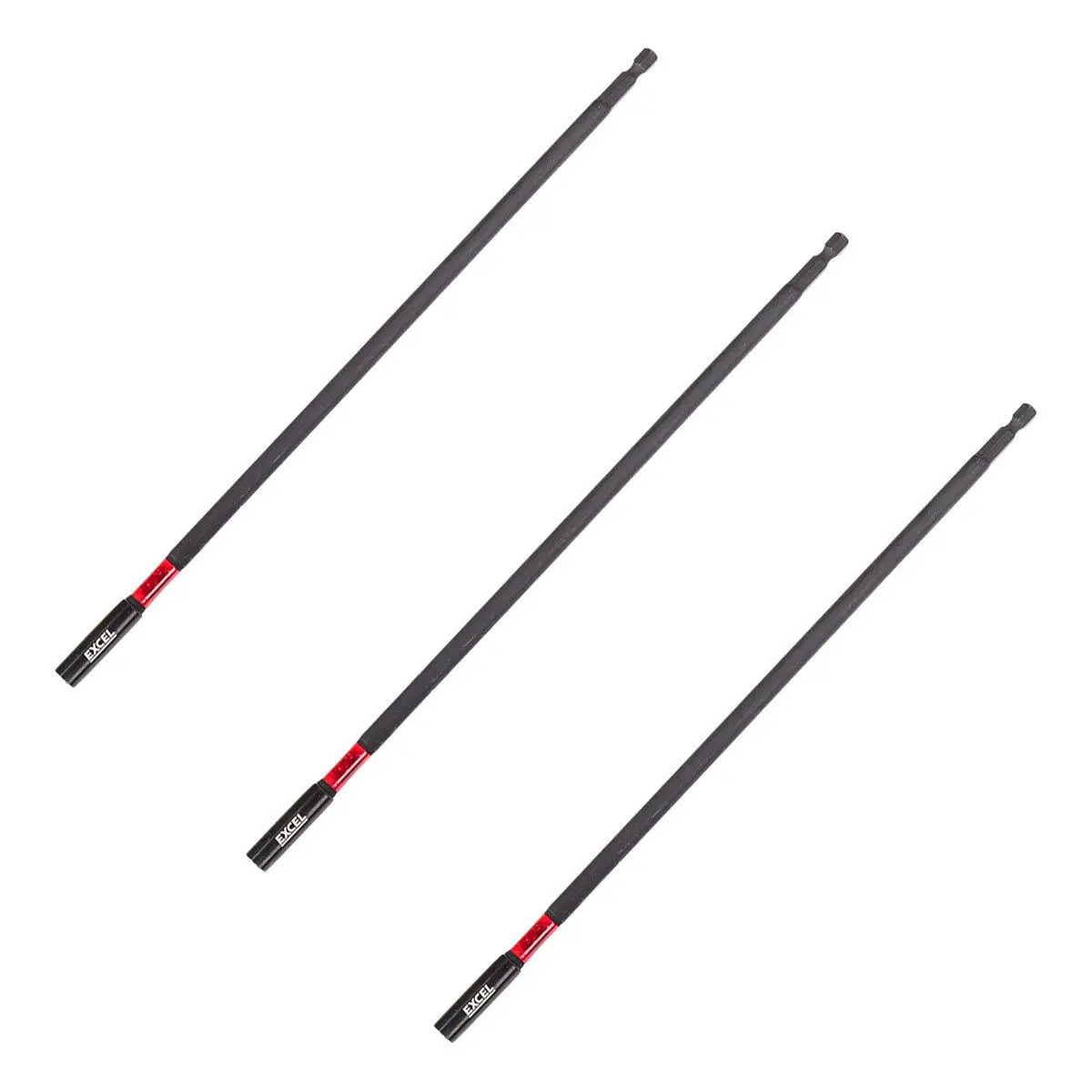 Excel 300Mm Magnetic Impact Bit Holder With Blister Card Pack Of 3 1