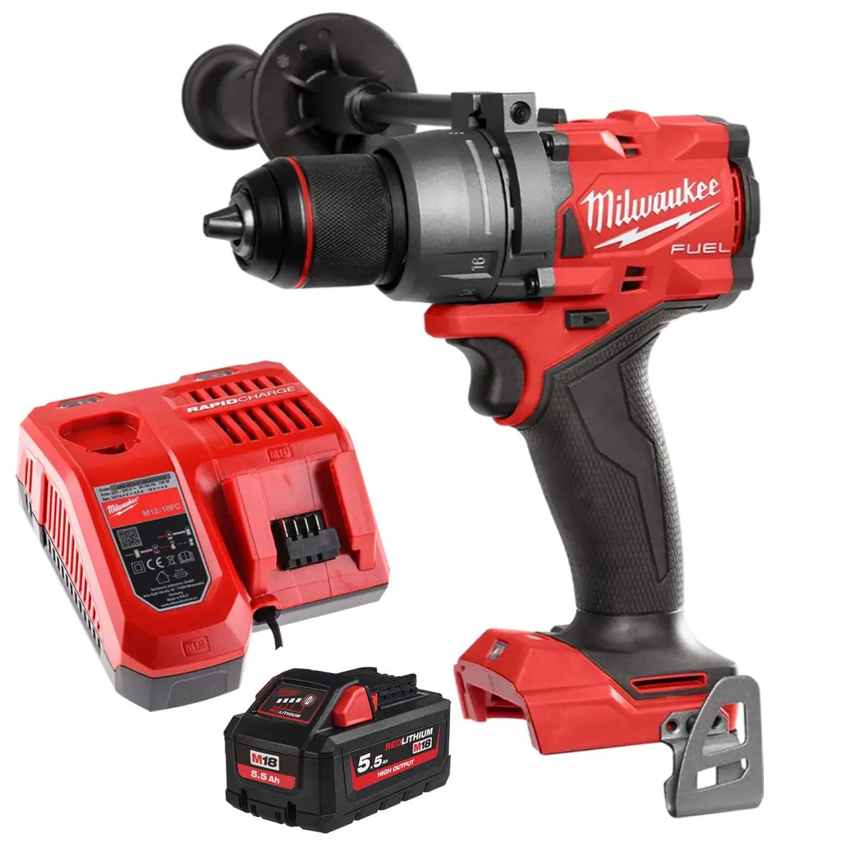 Milwaukee M18fpd3-0 18V Fuel Brushless Combi Drill With 1 X 5.5Ah Battery & Charger 1