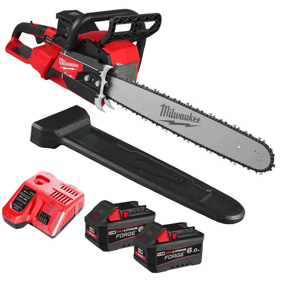 Milwaukee M18f2chs50-0 36V Fuel Brushless Chainsaw With 2 X 6.0Ah Battery & Charger 1