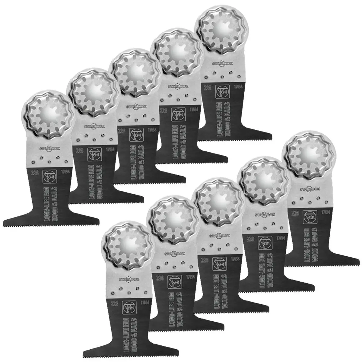 Fein 65Mm Starlock E-Cut Long-Life Bim Saw Blade 63502228240 Pack Of 10 1