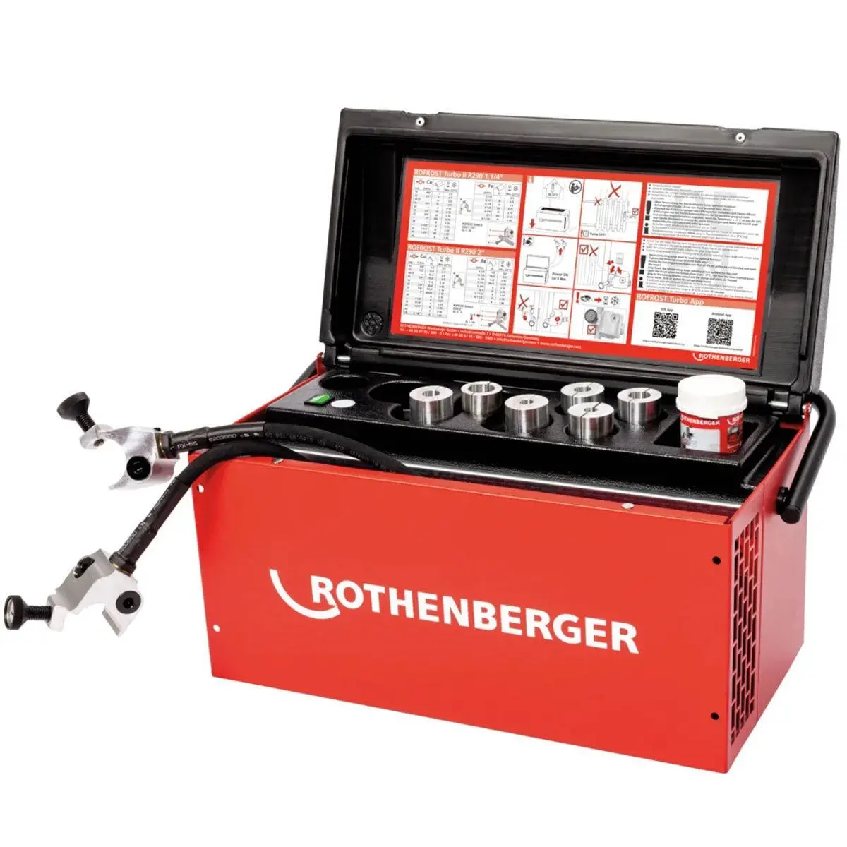 Rothenberger Rofrost Ii R290 1.1/4" + 6 Inserts 230V Pipe Freezing System For Copper, Stainless Steel 1500004195 1