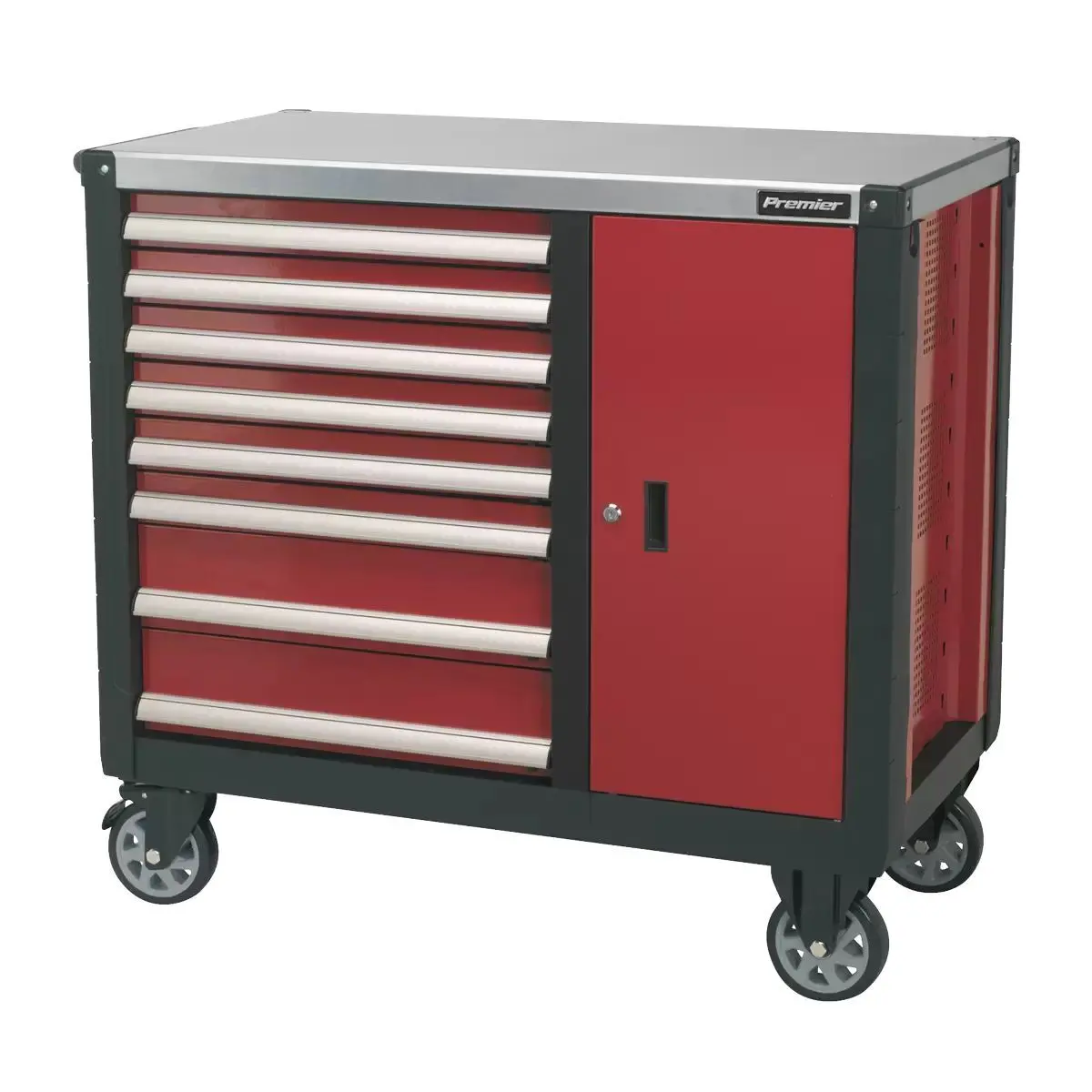 Sealey Ap2418 Mobile Workstation 8 Drawer With Ball Bearing Runners 1