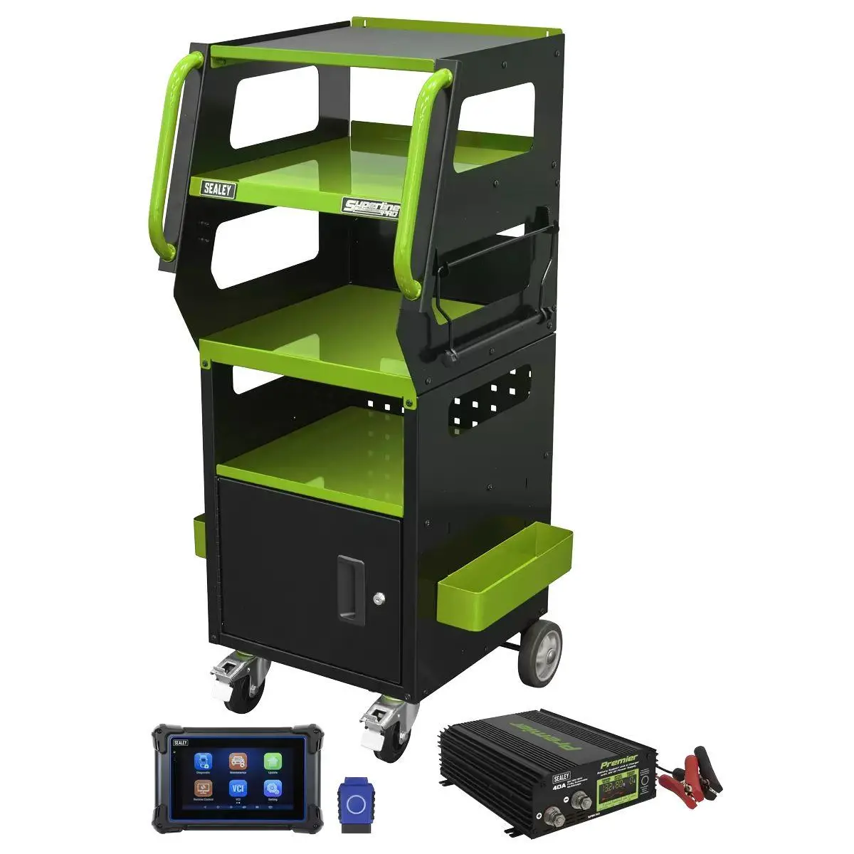 Sealey Sds1g1 Diagnostic Support Station Green 1