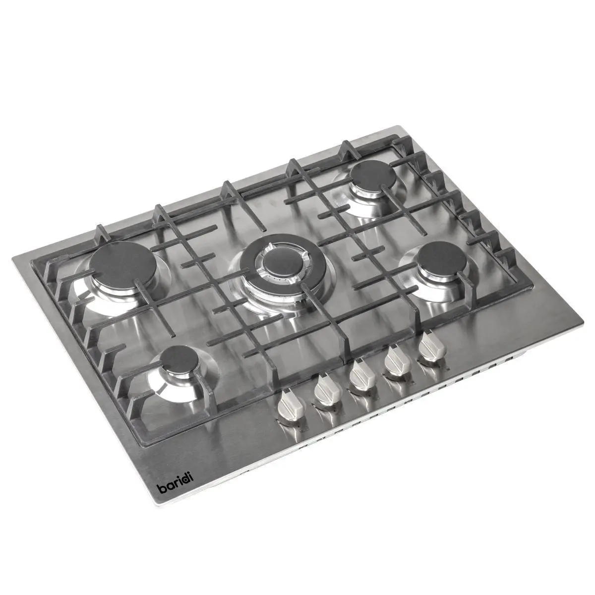 Sealey Dh227 Baridi Gas Hob With 5 Cooking Zones 70Cm Stainless Steel 1