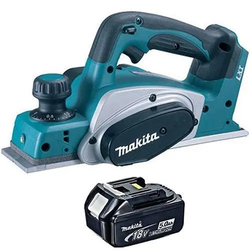 Makita Dkp180z Lxt 18V Li-Ion 82Mm Planer With 1 X 5.0Ah Battery 1