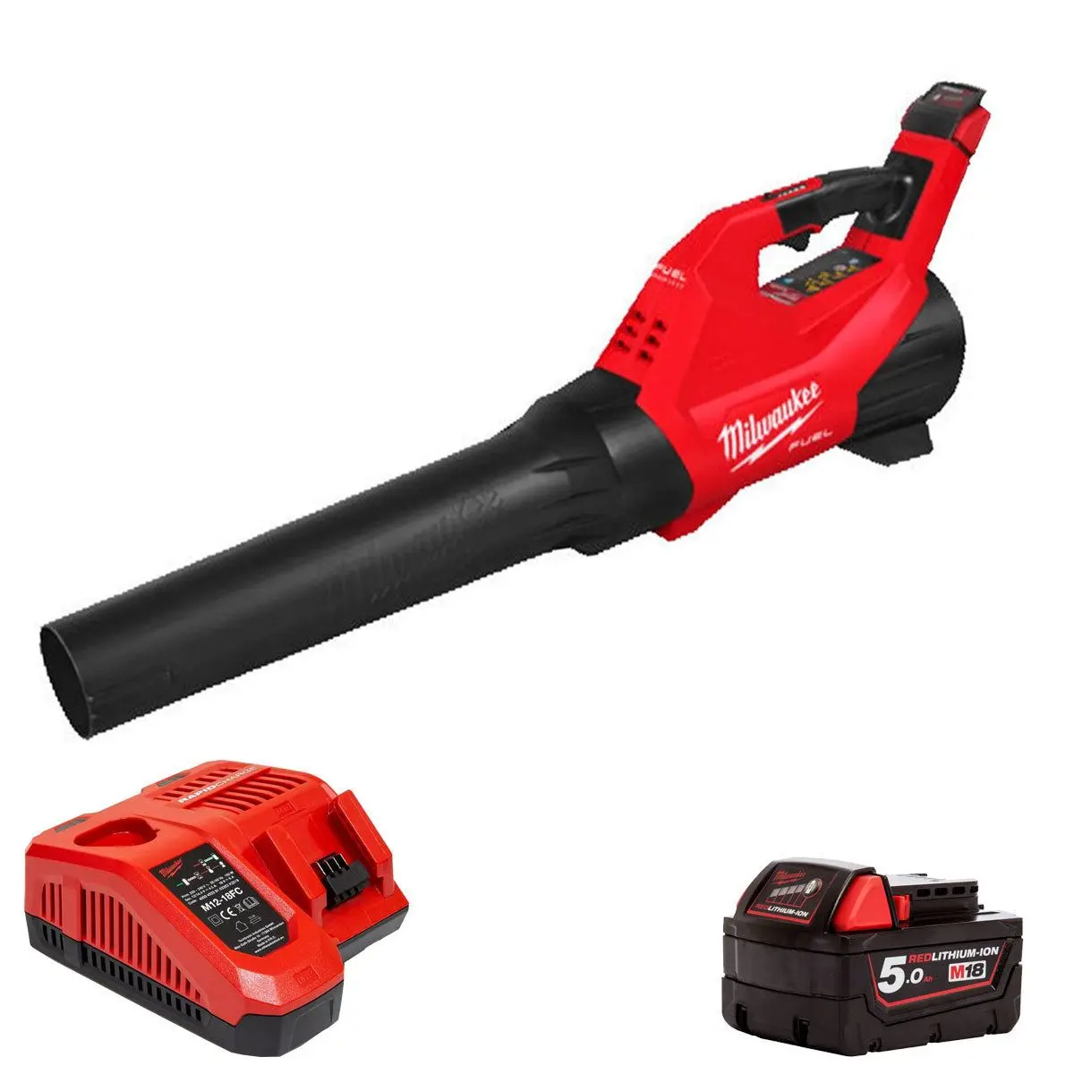 Milwaukee M18fblg3-0 18V Fuel Brushless Blower With 1 X 5.0Ah Battery & Charger 1