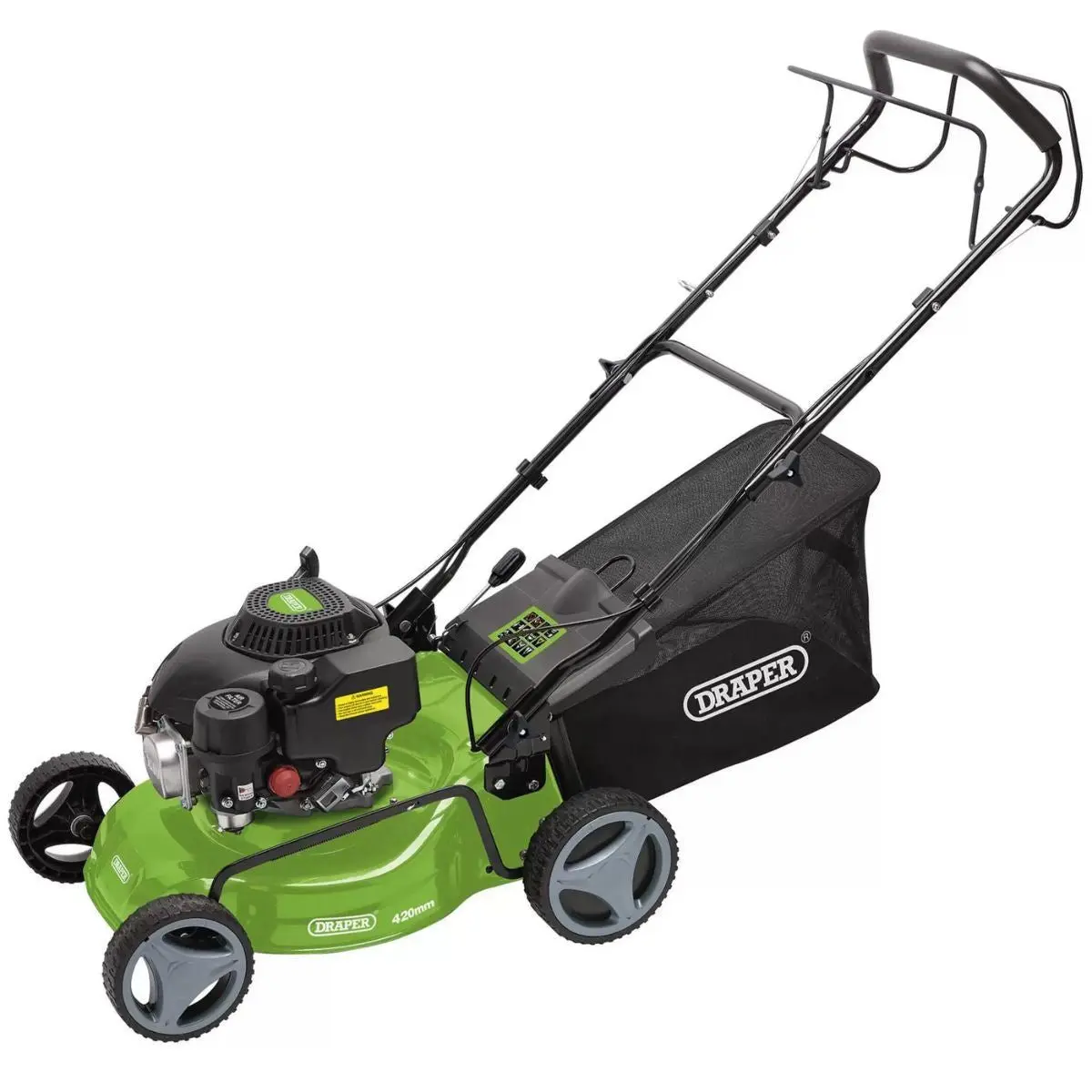 Draper Lmp410sp 420Mm Steel Deck Petrol Lawn Mower 132Cc/3.3Hp 08671 1