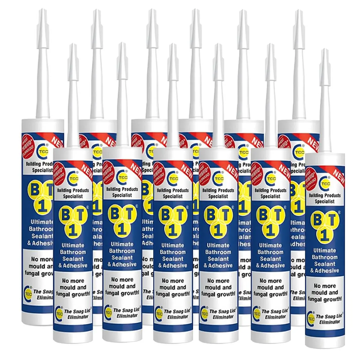 C-Tec Bt1 290Ml Ultimate Bathroom Sealant & Adhesive White Pack Of 12 1