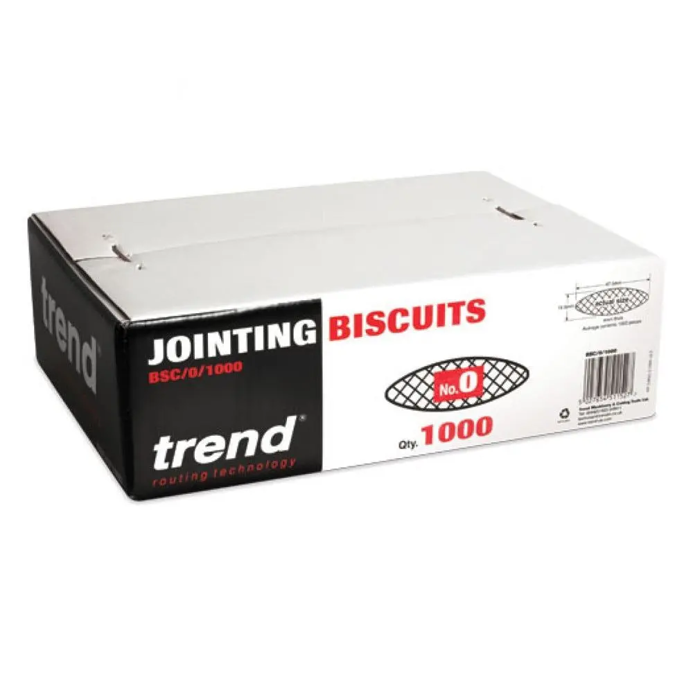 Trend Jointing No 0 Size Compressed Beech Biscuits 1000 Of Pack Bsc/0/1000 1