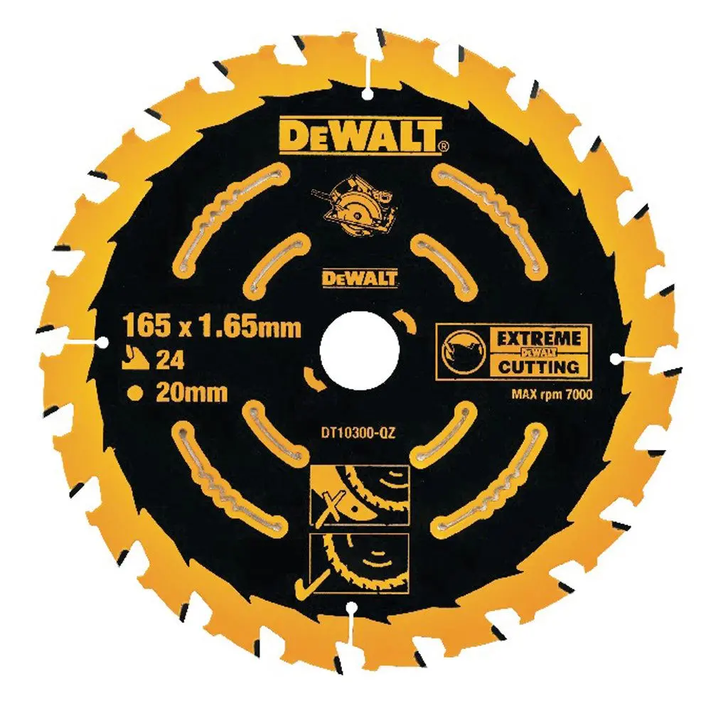 Dewalt 165Mm 24T Extreme Framing Circular Saw Blade Dt10300-Qz 1