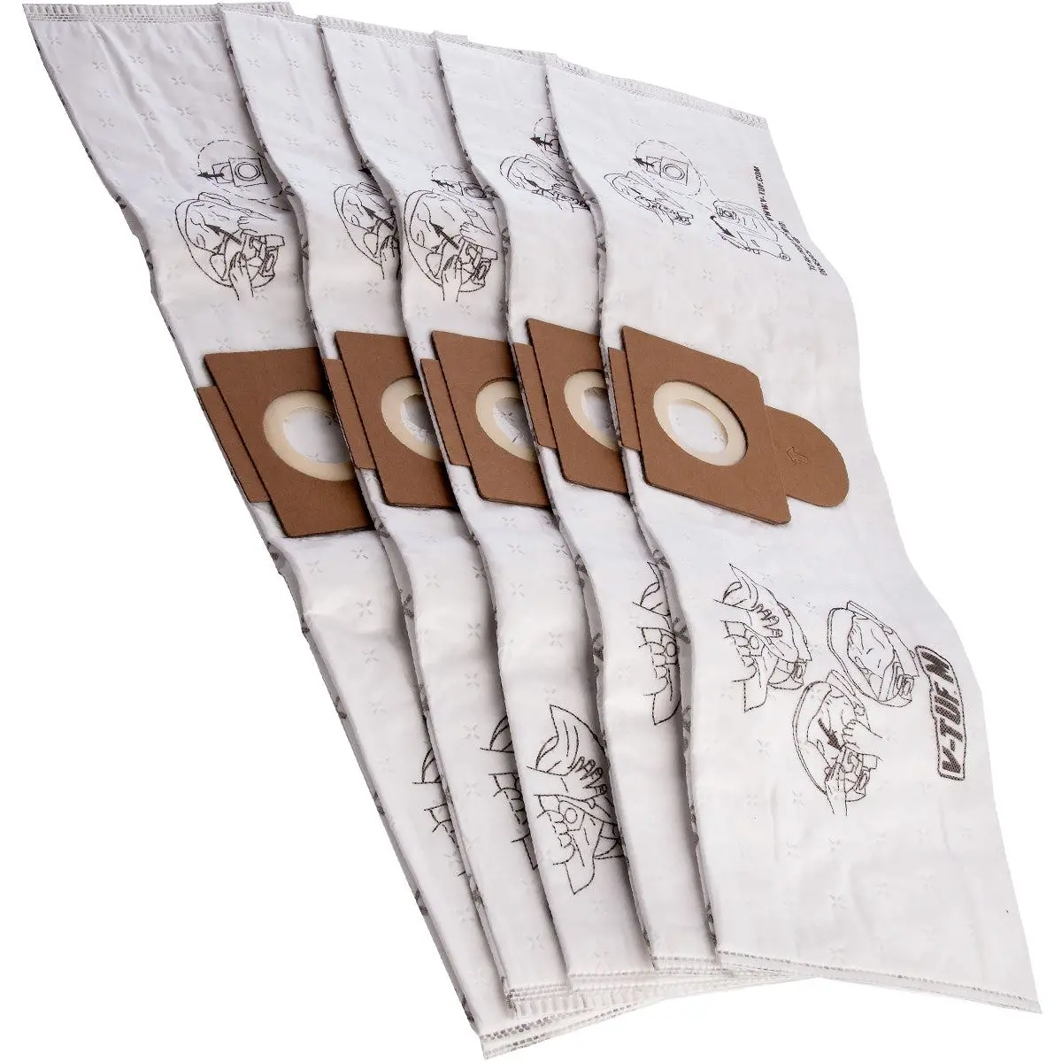 V-Tuf Vtm101 M-Class Vacuum Dust Bags Pack Of 5 1
