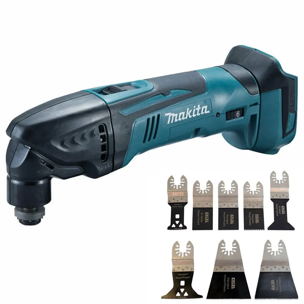 Makita Dtm50z 18V Oscillating Multitool Cutter With 8 Piece Accessories Set 1